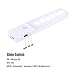 LED Light for Closet, Cshidworld Rechargeable PIR Motion Sensing Wall Sconece Night Light Wireless Under Cabinet Lighting Bar Built-in Lithium Battery Operated