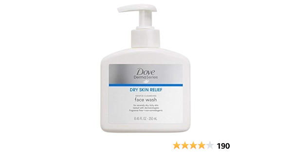 dove dermaseries face wash dry skin relief
