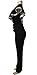 Mr.Seven Women's Sexy One Shoulder Ruffles High Waisted Long Wide Leg Jumpsuits Rompers
