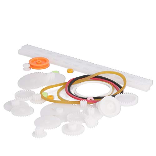 Fielect 75 Type Plastic Gears Kit - Crown, Reduction, Worm Gears for DC Motor DIY Model Toys