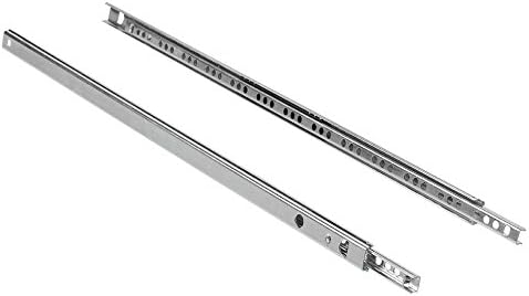 17mm Drawer Runners Ball Bearing Grooved Metal Slides Various