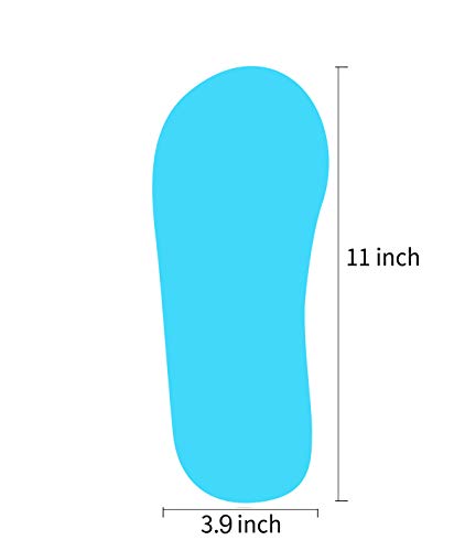 Deluxe 30Pairs(60Feets) Stick on Feet Pads Protectors PRO Sunless Airbrush Spray Tanning Tent Foot Protection (Blue)