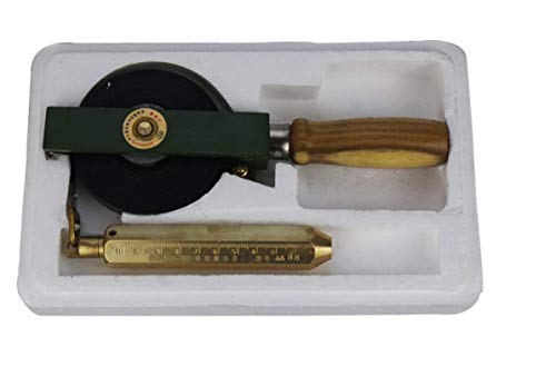Handheld Carbon Steel Explosion-proof Oil Tank Gauging Tapes Oil Gauging Tape with Brass Plumb Bobs (10m)