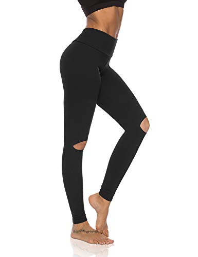distressed workout leggings