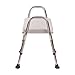 DMI Shower Chair Bath Seat for Tub or Shower Bench for Inside Shower, Made of Non Slip Aluminum with Plastic Seat, No Tools Needed, Adjustable Height, Holds Weight up to 350 Pounds, Bath Bench, White