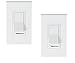 CLOUDY BAY in Wall Dimmer Switch for LED Light/CFL/Incandescent,3-Way Single Pole Dimmable Slide, 600W max Incandescent,150W max Dimmable LED/CFL, Cover Plate Included, Pack of 2