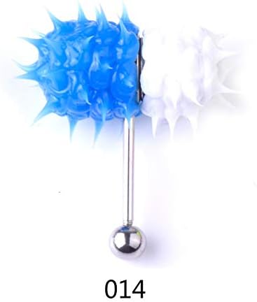 Cool Vibrating Barbell Tongue Rings Tongue Stud Bars Piercing Stainless Steel Body Jewelry For Adult 1pc