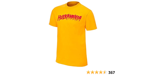 WWE Hulk Hogan Hulkamania Yellow T 