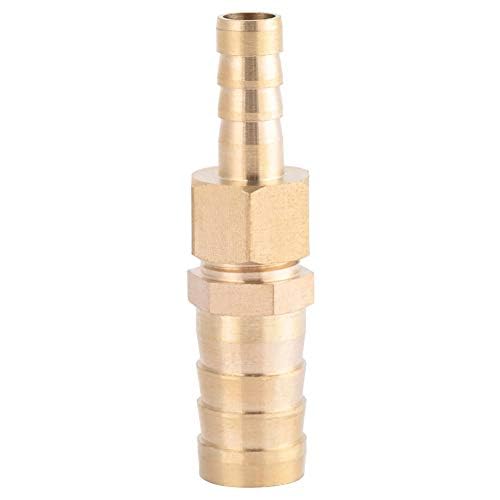 Hilitand Pipe Fittings, Brass Fitting Hose Barb, Tail Reducer Hose Barb, Reducing Plug Connector(8-16mm)