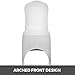 Happybuy White Chair Covers, Stretch Polyester Spandex Slipcovers for Banquet Dining Party Wedding Decorations, Folding Slipcovers, Arched Front Chair Covers (100pcs-Arched Front)