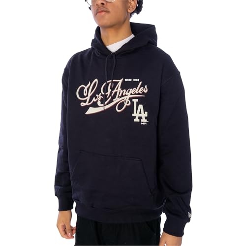 MLB Retro Grphc OS Hoody Losdod Nvywhi Los Angeles Dodgers