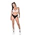 iHeartRaves Thong Booty Shorts High Waisted Thong Booty Shorts Rave Bottoms for EDM Music Festivals (Black, Small)