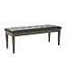 SIMPLIHOME Waverly 48 inch Wide Traditional Rectangle Tufted Ottoman Bench in Slate Grey Vegan Faux Leather, Assembled, For the Living Room and Bedroom