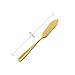Baikai Stainless Steel 18/10 Cheese Desert Knives, Set of 4, Gold Breakfast Butter Knife, Slicer Sandwich Spreader