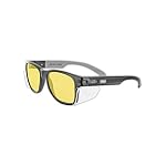 31JBKtzZFNL. SS150 MAGID-Y50BKAFA-Iconic-Y50-Design-Series-Safety-Glasses-with-Side-Shields-ANSI-Z87-Performance-Scratch-Fog-Resistant-Reduce-Eye-Strain-Fatigue-Cloth-Case-Included-Amber-Lens-1-Pair