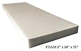 AK TRADING Upholstery Foam High Density Cushion (Seat Replacement, Foam Sheet, Foam Padding), 2