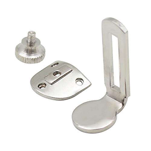 EDTara Clarinet Thumb Rest with Screws,Adjustable Clarinet Plated Brass Thumb Rest Woodwind Instrument with Screws Replacement Part