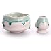 Goodwei Japanese Matcha Ceremonial Tea Bowl 15oz, 4.7 in. (incl. Whisk Holder, Suiteki)
