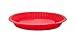 Silicone Baking Cake Pans Kitchen Cookware Kitchen Muffin Pan Cupcakes Circle 8 x 8 Inch Pie Pan (Red (4 Pack) Set)