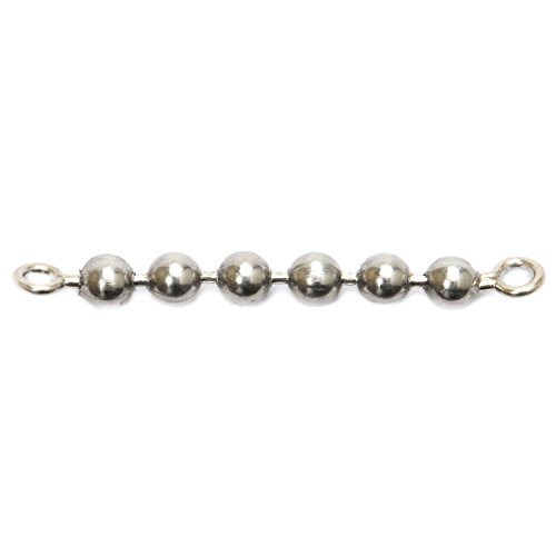 Brad's Killer Fishing Gear Chain Swivels-Pack of 15 (Black, 1/8-Inch 6 Bead)
