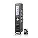 Digital Voice Recorder For Lectures,Audio Recorder and Voice Activated Recorder with USB Cable,Dual Microphone and 8GB TF Card,Sound clear of 5 Levels DSP Noise Reduction in PCM Linear