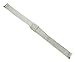 10-14mm Metal Mesh Watch Band Silver Tone Ladies Fits Pebble Time Round Watches