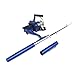 Docooler Mini Aluminum Saltwater Fishing Tackle Pocket Pen Fishing Rod Pole + Reel