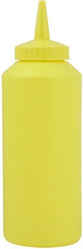 Traex 12 Ounce Yellow Mustard Squeeze Bottle (06-0526) Category: Plastic Squeeze Bottles and Lids
