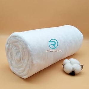 RDK SON’S® Organic Raw Cotton Desi Rui for Pooja, Puja Cotton Coil, Organic Rui, Cotton for Making Batti/Wick and Craft…