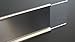 2x8 Wall Name Plate Holder With Clear Plastic Insert (Make Your Own Name Plates) (Silver)