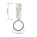 FAINOL Dad Boyfriend Gifts Drive Safe Keychain Personalized Key Chain I Need You Here with me for Men (Silver)