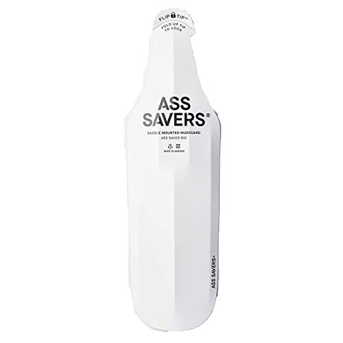 Ass Savers - New - Generation 4 - RAIN FENDERS Flip Tip - Clip On Mudguard Bicycle Fender (White)