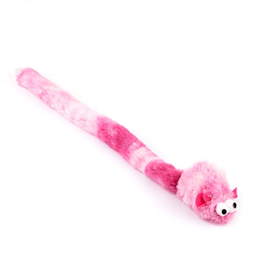Chiwava 4 Packs 15 Inch Long Soft Plush Cat Toys Mice with Bell Rustle Sound Small Mouse Activity Interactive Toy