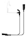 Two Wire Earpiece with Kevlar Reinforced Cable for Motorola Radio XPR3000 XPR3300 XPR3500 XPR3300e XPR3500e XPR 3300 3500 3300e 3500e, Acoustic Tube, Surveillance Headset, Noise Reduction Microphone