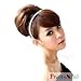 CAISHA Bun Hair Piece Braid Ponytail Bun Hepburn Bun Scrunchie Updos Dark Brown Mix HD5