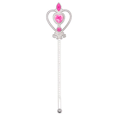Yansion Princess Dress Up Party Costume Accessories Belle Gift Set for Princess Cosplay Tiara,Wand and Gloves(Pink) - Thumbnail 5
