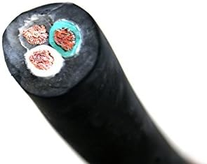 BYBON 250-Feet 10/3 SOOW Rubber Flexible Extra Heavy Duty Portable Cord 600V,UL Listed, Black