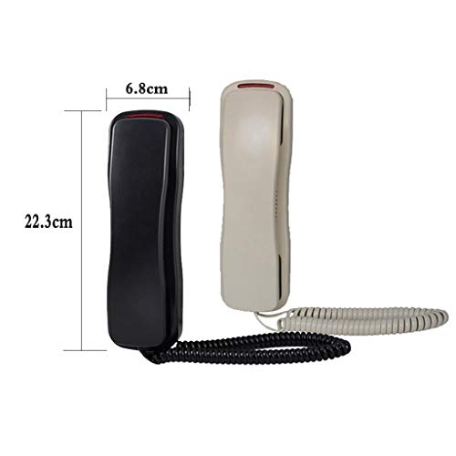 HQCC Bathroom Phone, Bread Machine, Luminous Button, Elevator, Waterproof Phone (Color : Black)