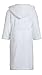 Kids Terry Cloth Robe 100% Cotton Kid's Hooded Bathrobe for Girl and Boy White large