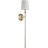 Quorum 514-1-80 Transitional One Light Wall Mount in Brass - Antique Finish,