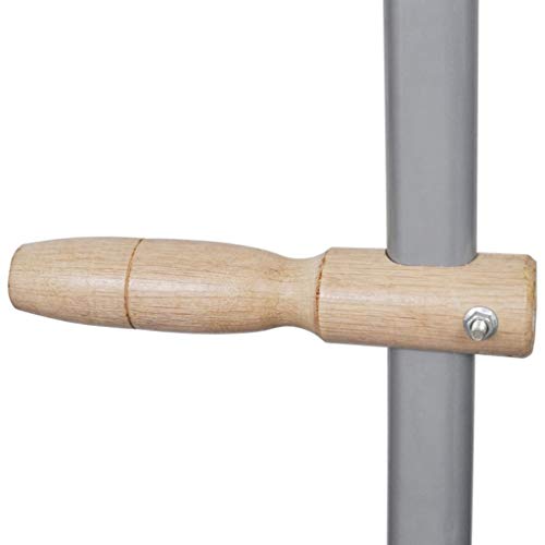 mewmewcat 4.7 inches Weeding Scythe Hand Weed Sickle Scythe with Grinding Stone Metal Outdoor Durable Garden Farm Tool with 2 Handles