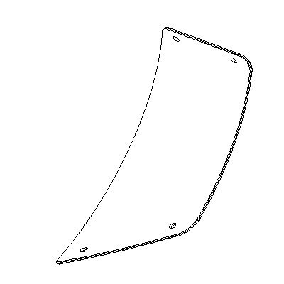 Boss Part # BAX08059 - SKIN POLY WING EXT V-XT