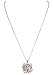 Fashion Jewelry designer celebrity camellia flower charm rhinestone full crystal pendant necklace for women (Silver)