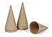 Darice FBA_2873-852 Paper Mache Cone-4 x 2 inches-6 Pieces, 4-inch, Brown