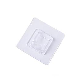 Clear Double-Sided Adhesive Wall Hooks - 10-Piece