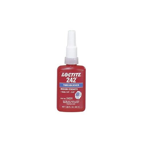 Loctite 242 Medium Strength Threadlocker, 50 mL Bottle, Blue in