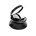 Liv2Fun Phone Ring Holder, Detachable Collapsible Phone Grip, Removable Suction Cup Ring Stand Compatible with Magnetic Car Mount, Black (1 Pack)