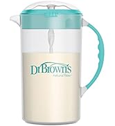 Dr. Brown's Baby Formula Mixing Pitcher with Adjustable Stopper, Locking Lid, & No Drip Spout, 32...