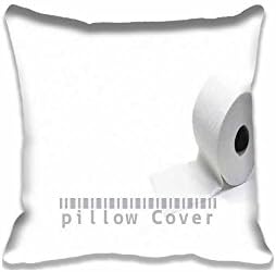 RENJUNDUN Home Bedroom Decor Custom Toilet Paper Pillowcase Zippered Two Sides Design Printed pillows Throw Pillow Cover Cushion Case Covers