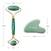 ETHONS Jade Roller & Gua Sha 2 in 1 For Face - Premium Construction Face Massager - Skin Tightening De-Puff Face Scraper - Anti Aging - Relieves Headache & TMJ [Gift-Ready Packaging]